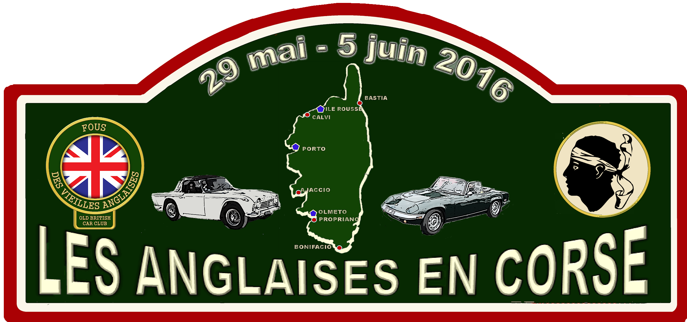 Plaque de rallye EN CORSE v7